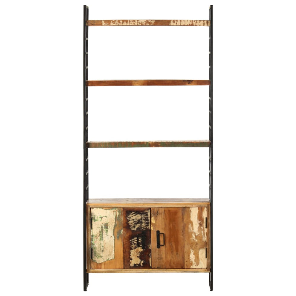 vidaXL 4-Tier Bookshelf 80x30x180 cm Solid Reclaimed Wood