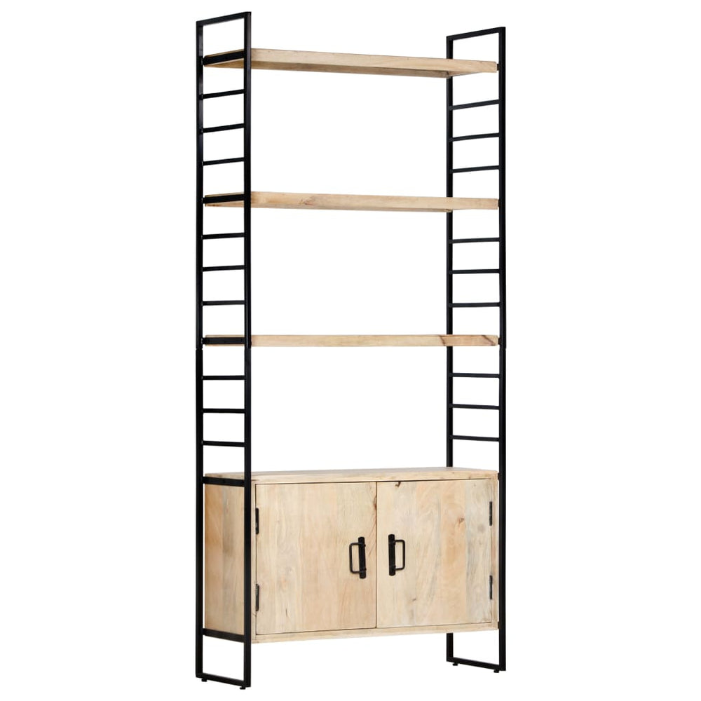 vidaXL Bookcase 4 Tiers 80x30x180 cm Solid Mango Wood