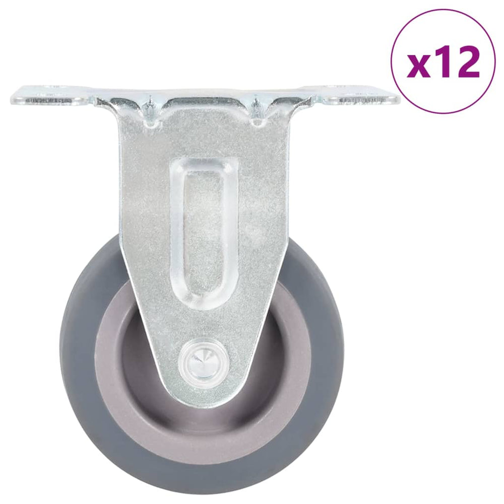 vidaXL 12 pcs. Fixed Casters 50 mm