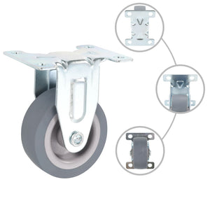vidaXL 16 Pcs. Fixed Casters 50 mm