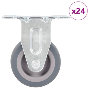 vidaXL 24 Swivel Casters 50 mm