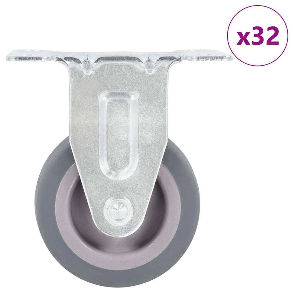 vidaXL 32 pcs. Fixed Casters 50 mm