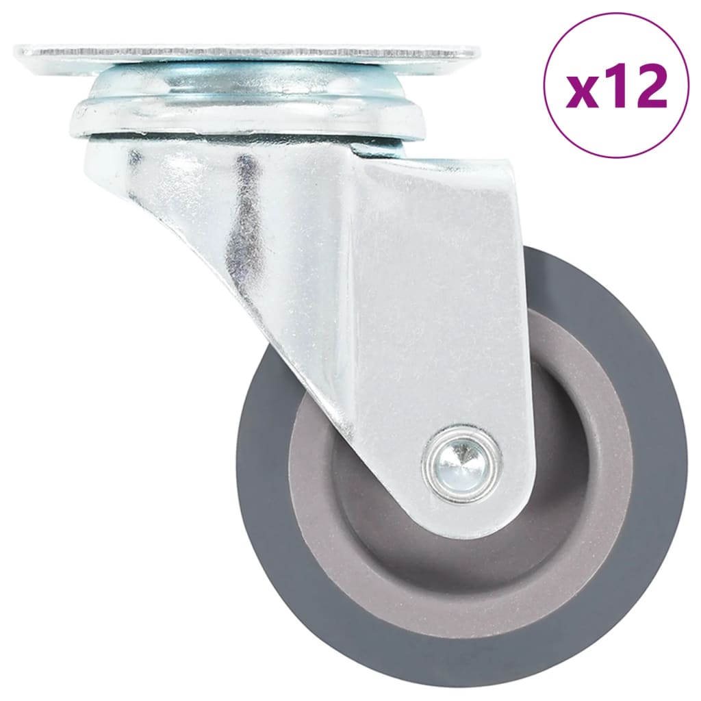 vidaXL 12 pcs. Swivel Casters 50 mm