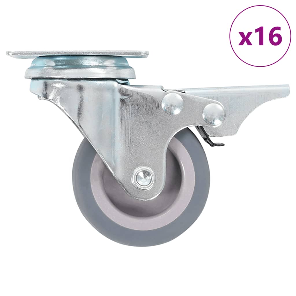 vidaXL 16 Swivel Castors 50 mm