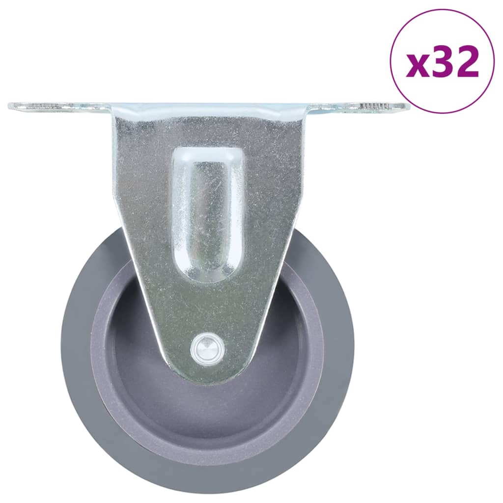 vidaXL 32 pcs. Fixed Casters 75 mm