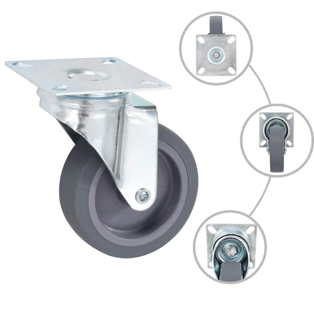 vidaXL 32 pcs Swivel Castor Wheels 75 mm