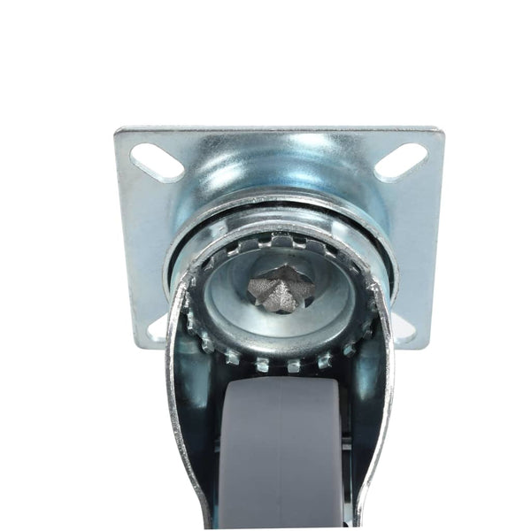 vidaXL 12 pcs Swivel Castors 75 mm