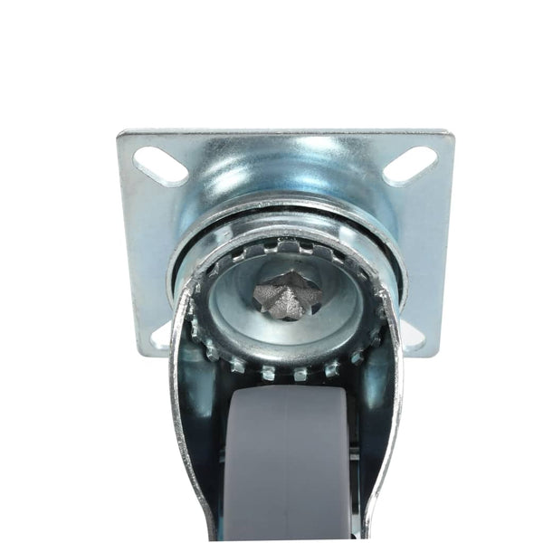vidaXL 16 Swivel Castor Wheels 75 mm