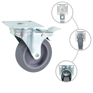 vidaXL 24 Pcs. Swivel Casters 75 mm