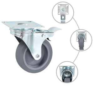 vidaXL 32 pcs Swivel Castor Wheels 75 mm