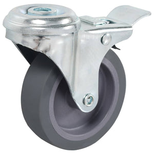 vidaXL 24 Pcs Swivel Casters with Top Plate Hole 75 mm