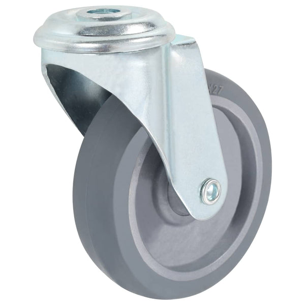 vidaXL 12 pcs. Swivel Castor Wheels with Bolt Hole 100 mm