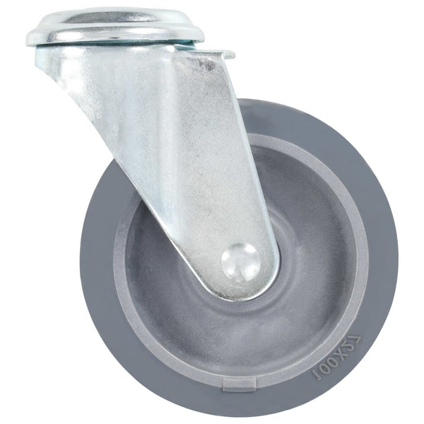 vidaXL 24 Pcs Swivel Castor Wheels with Bolt Hole 100 mm