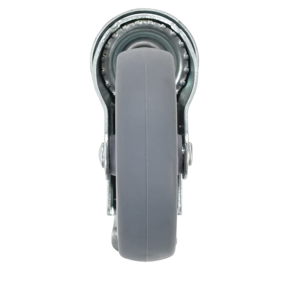 vidaXL 12 pcs. Swivel Casters with Top Plate Hole 100 mm