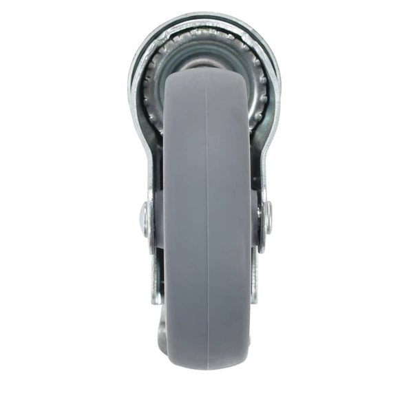vidaXL 16 Swivel Castor Wheels with Top Plate Hole 100 mm