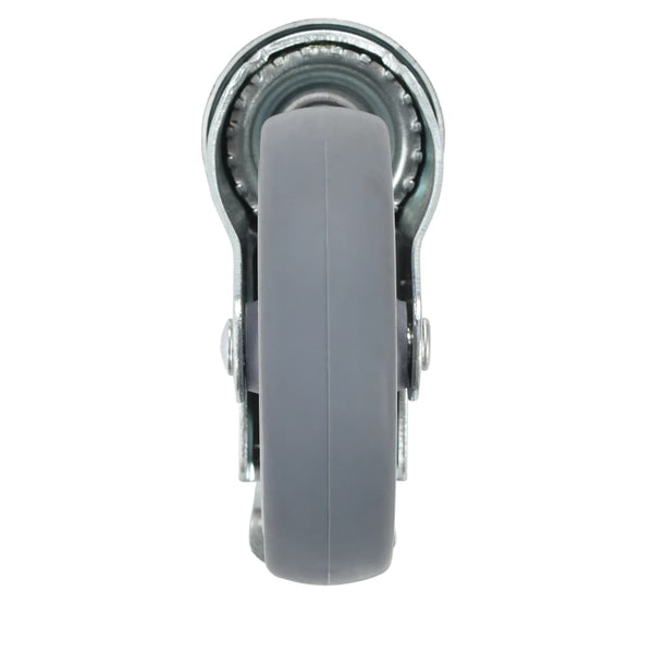 vidaXL 24 Pcs. Swivel Casters with Top Plate Hole 100 mm