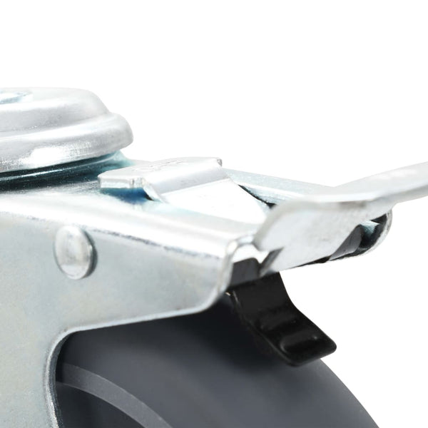 vidaXL 32 pcs. Swivel Casters with Top Plate Hole 125 mm