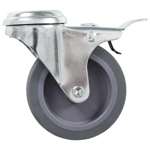 vidaXL 16 Pcs. Swivel Castor Wheels with Top Plate 75 mm