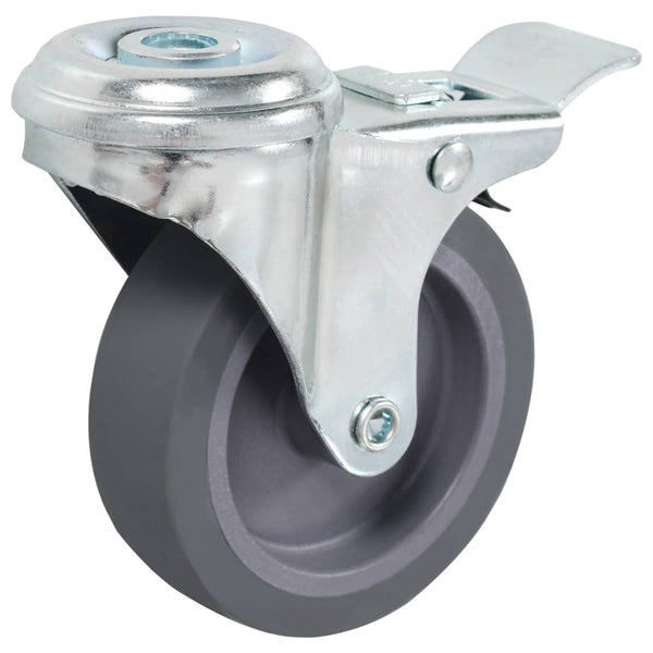 vidaXL 32 pcs. Swivel Casters with Top Plate Hole 75 mm