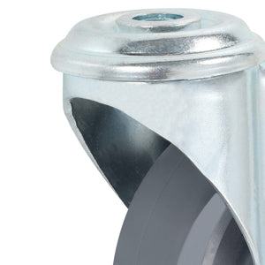 vidaXL 12 pcs. Swivel Casters with Top Plate Hole 100 mm