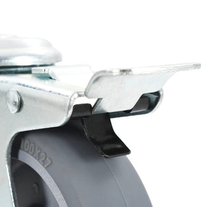 vidaXL 24 Pcs. Swivel Casters with Top Plate Hole 100 mm
