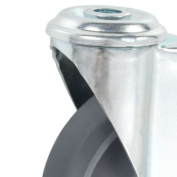 vidaXL 16 Swivel Casters with Top Plate 125 mm