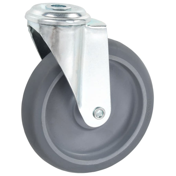 vidaXL 32 pcs. Swivel Casters with Top Plate Hole 125 mm