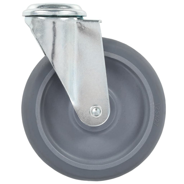 vidaXL 32 pcs. Swivel Casters with Top Plate Hole 125 mm
