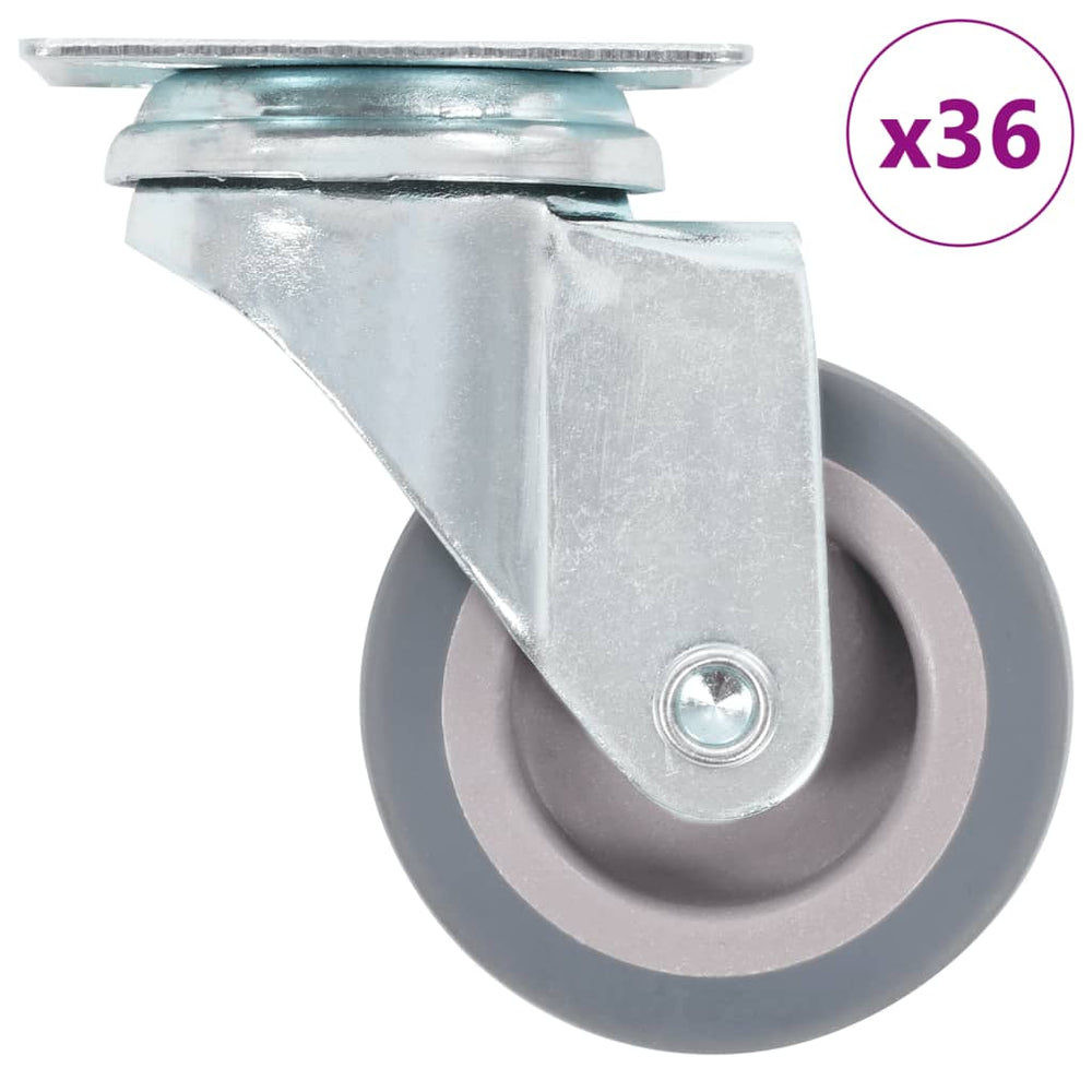 vidaXL 36 Pcs Swivel Castor Wheels 50 mm