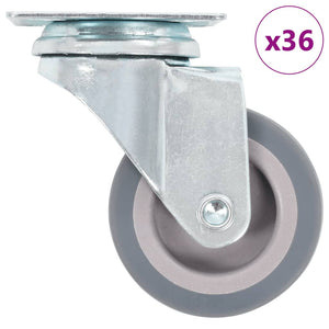 vidaXL 36 Pcs Swivel Castor Wheels 50 mm