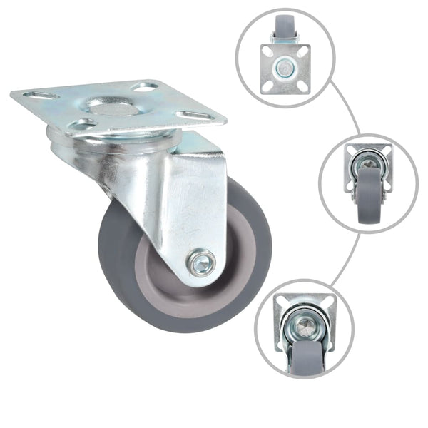 vidaXL 36 Pcs Swivel Castor Wheels 50 mm