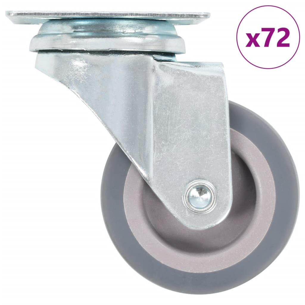 vidaXL 72 pcs. Swivel Casters 50 mm
