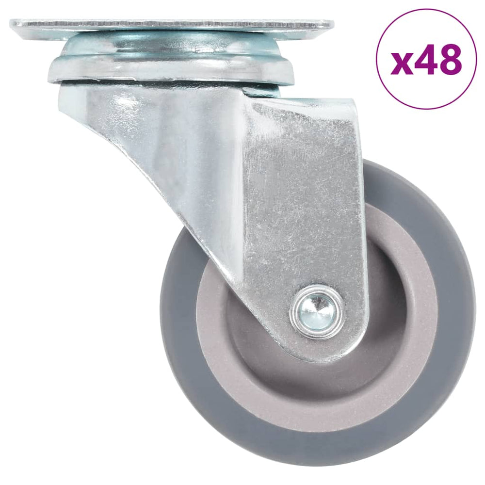 vidaXL 48 pcs Swivel Casters 50 mm