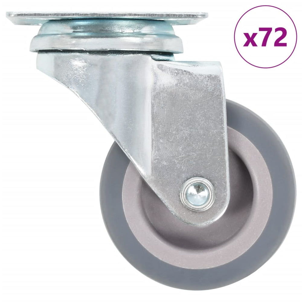 vidaXL 72 pcs. Swivel Casters 50 mm