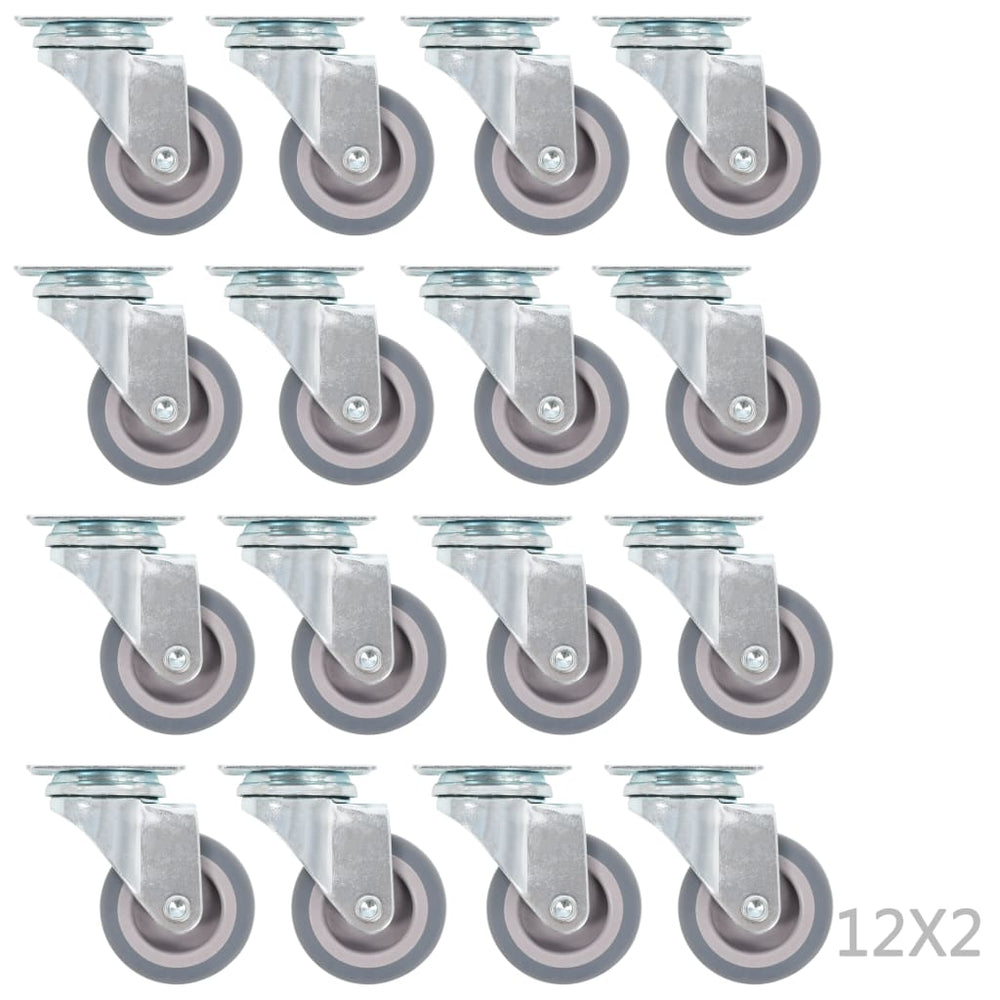 vidaXL 72 pcs. Swivel Casters 50 mm