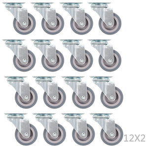 vidaXL 144 Pcs. Swivel Casters 50 mm
