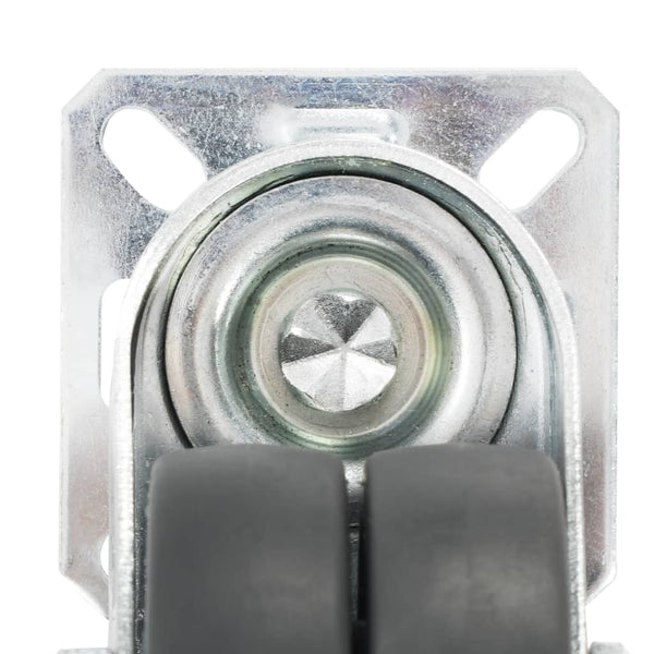 vidaXL 16 pcs. Swivel Casters with Twin Wheel 50 mm