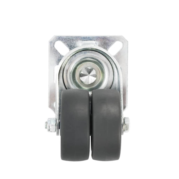 vidaXL 24 Pcs. Swivel Caster Wheels with Twin Wheel 50 mm