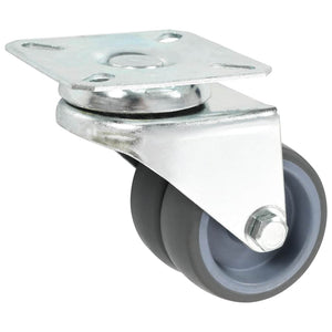 vidaXL 32 pcs. Twin Wheel Swivel Castors 50 mm