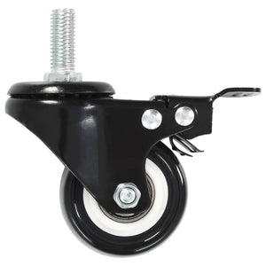 vidaXL Swivel Casters with Brakes 8 pcs. 50 mm