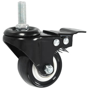 vidaXL Swivel Casters with Brakes 12 pcs. 50 mm