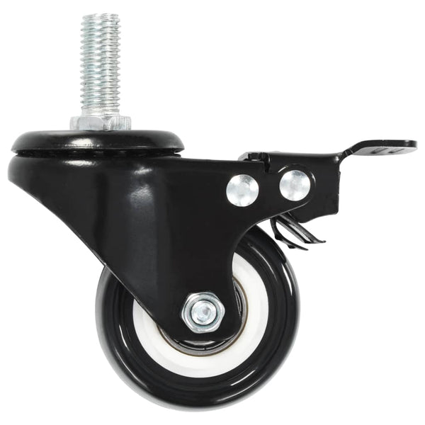 vidaXL Swivel Casters with Brakes 24 pcs 50 mm