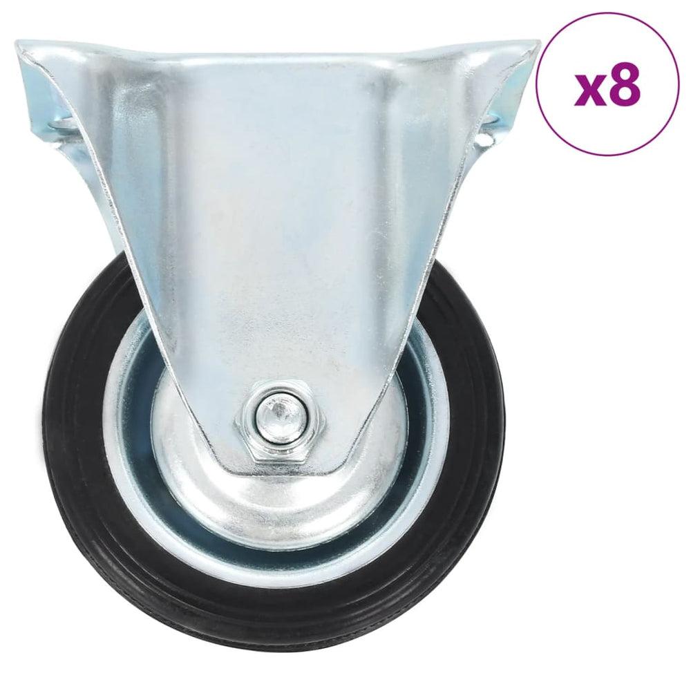vidaXL 8 Pcs. Swivel Casters 75 mm