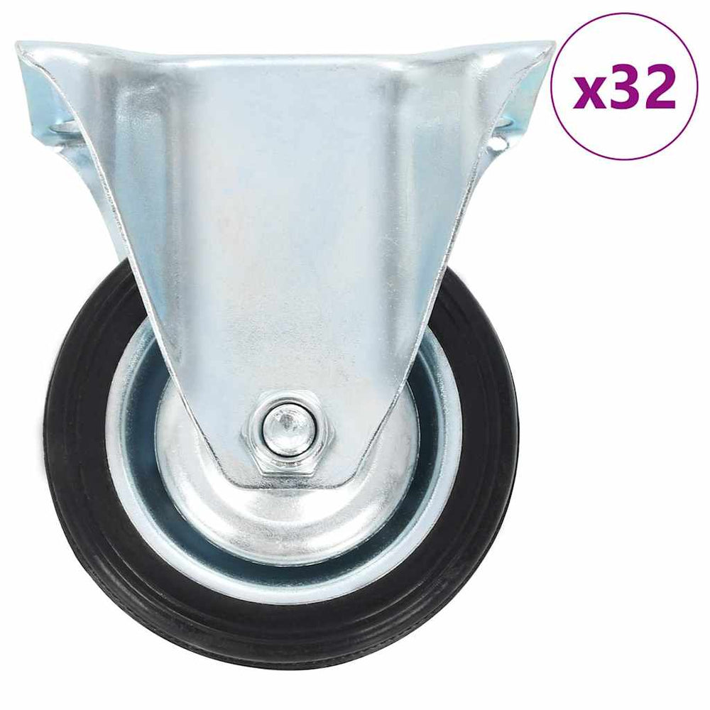 vidaXL 32 pcs. Fixed Casters 75 mm