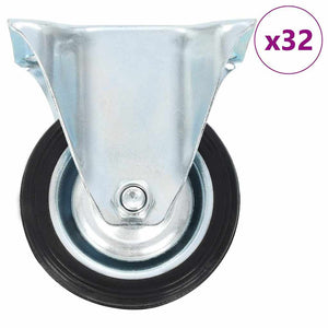 vidaXL 32 pcs. Fixed Casters 75 mm