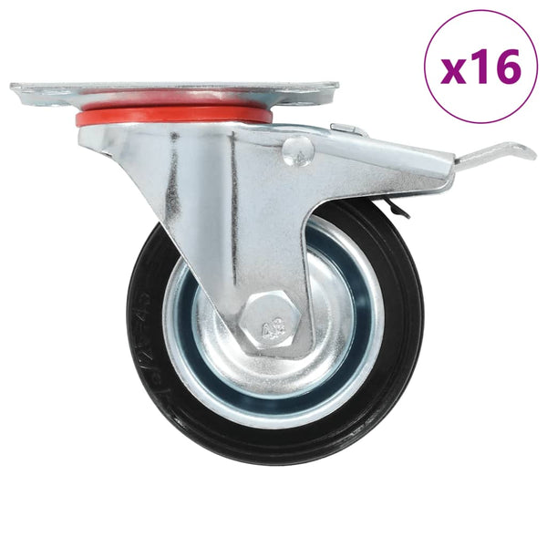 vidaXL 8 Pcs. Swivel Castors 75 mm