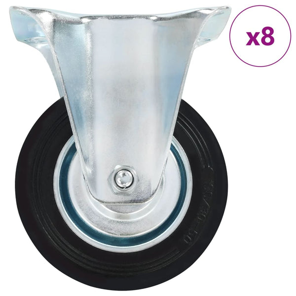 vidaXL 8 Pcs. Swivel Casters 100 mm