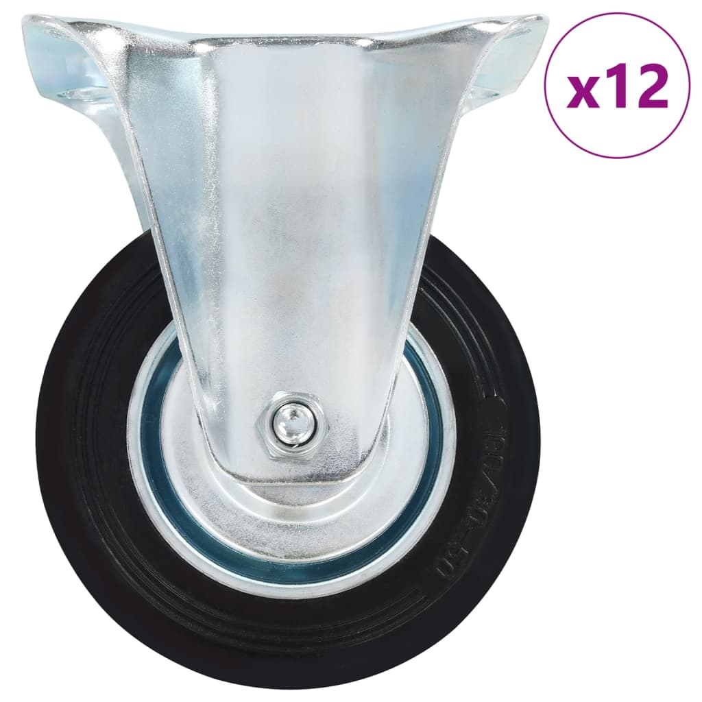 vidaXL 12 pcs. Swivel Casters 100 mm