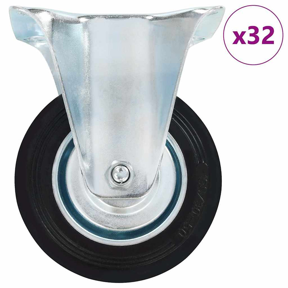 vidaXL 32 pcs. Fixed Casters 100 mm