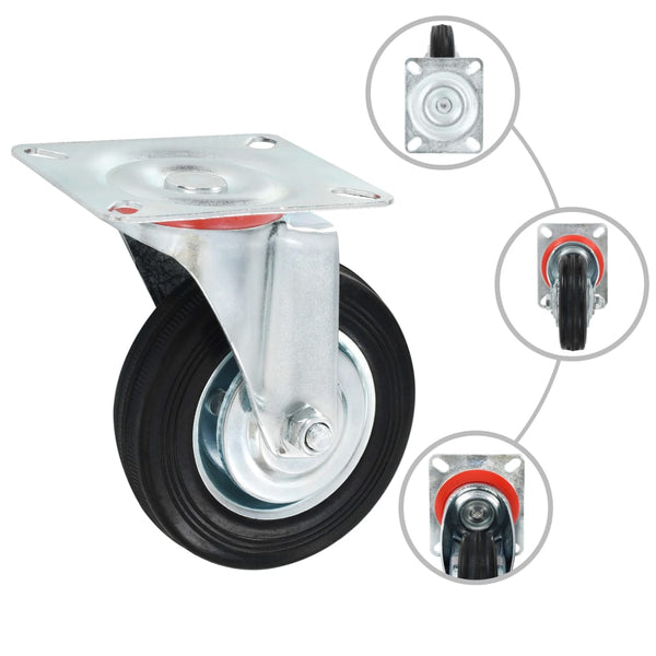 vidaXL 32 pcs Swivel Castors 100 mm